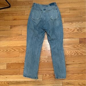 Abercrombie curve love distressed Jean
